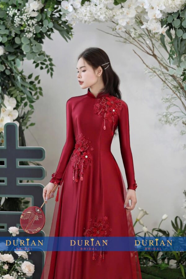 Áo dài cưới cô dâu dr6851 mẫu 1
