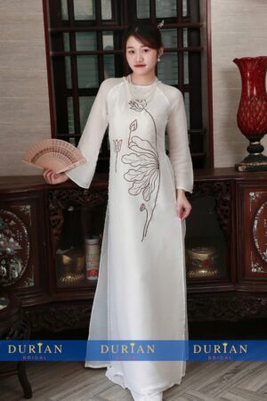 Áo dài cưới cô dâu DR6818 mẫu 3