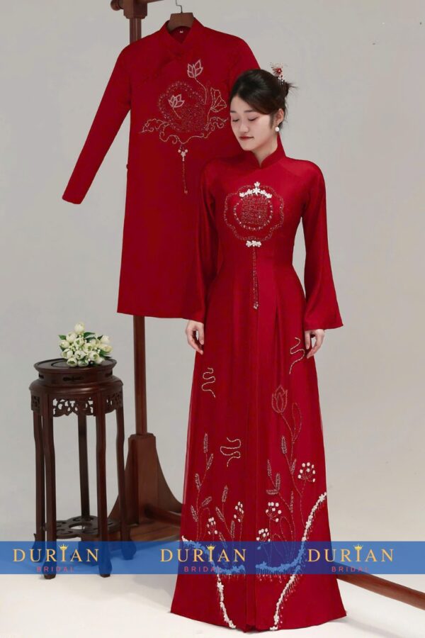 Áo dài cưới cặp đôi DR6824 mẫu 3