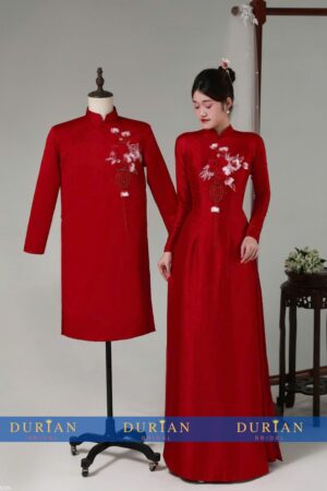 Áo dài cưới cặp đôi DR6825 mẫu 3