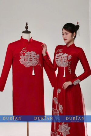 Áo dài cưới cặp đôi DR6826 mẫu 1