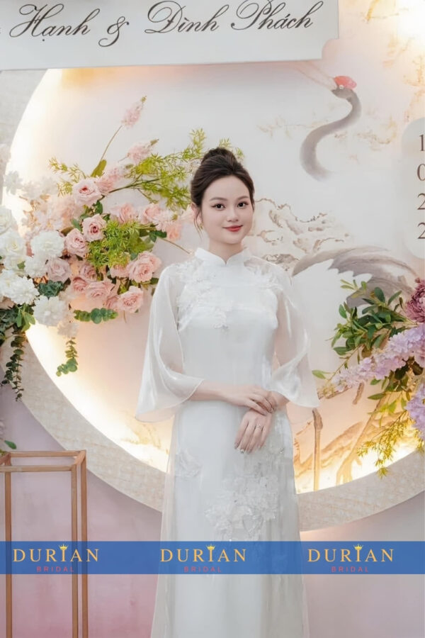 Áo dài cưới cô dâu DR6827 mẫu 3
