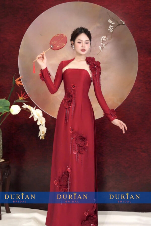 Áo dài cưới cô dâu DR6834 mẫu 3