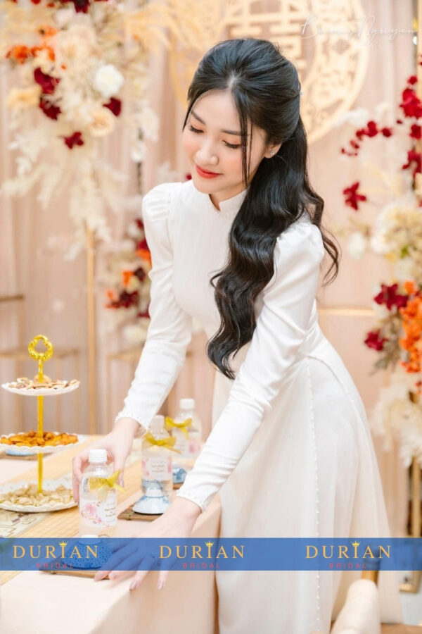 Áo dài cưới cô dâu DR6835 mẫu 1