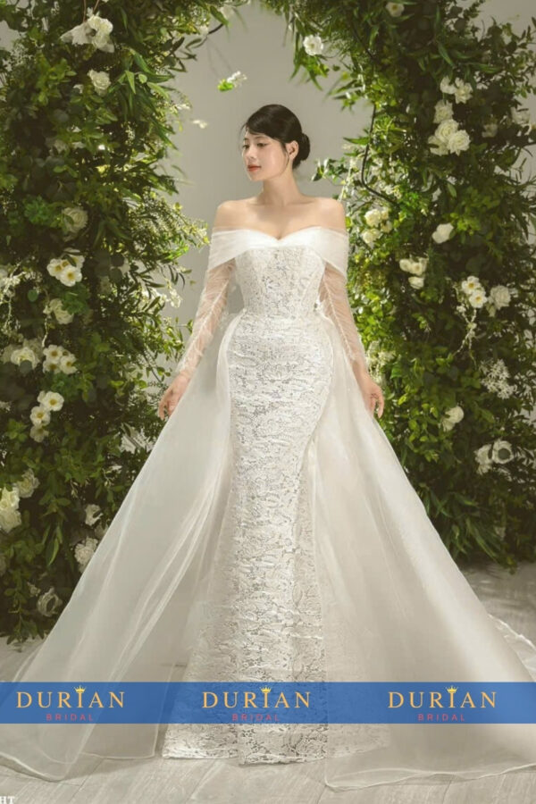 Váy cưới đuôi cá dr4231 mẫu 1